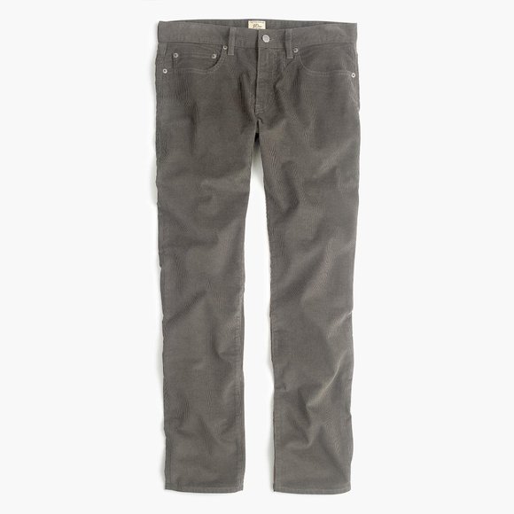 484 Slim-fit pant in corduroy -DUSTY CHARCOAL
